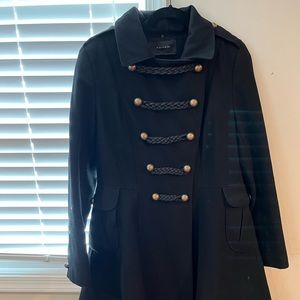 Tahari military style swing coat | winter coat